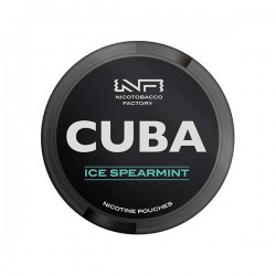 Ice Spearmint CUBA Black Nicotine Pouches  (25 pouches/box)