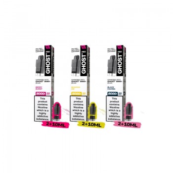 Vapes Bars Ghost Pro 8000+ Prefilled Pod (2pcs/pack)