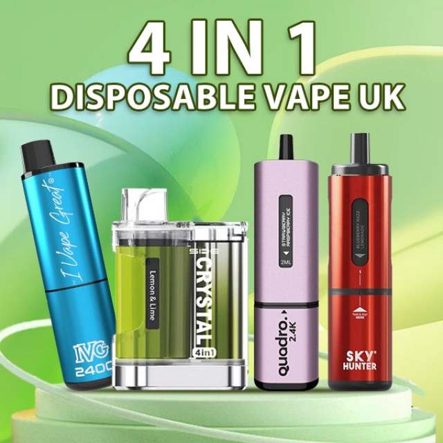 4 In 1 Disposable Vape - The Newest Vaping Device