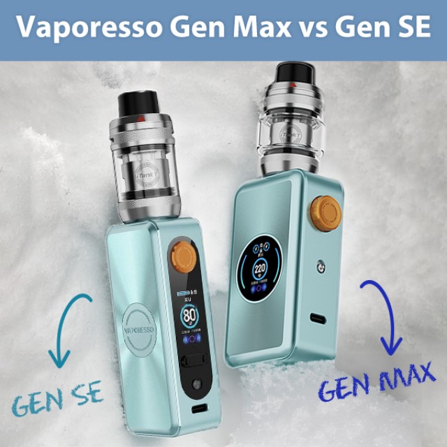 Vaporesso Gen Max vs Vaporesso Gen SE: Which Vaporesso Mod Is Great for You?