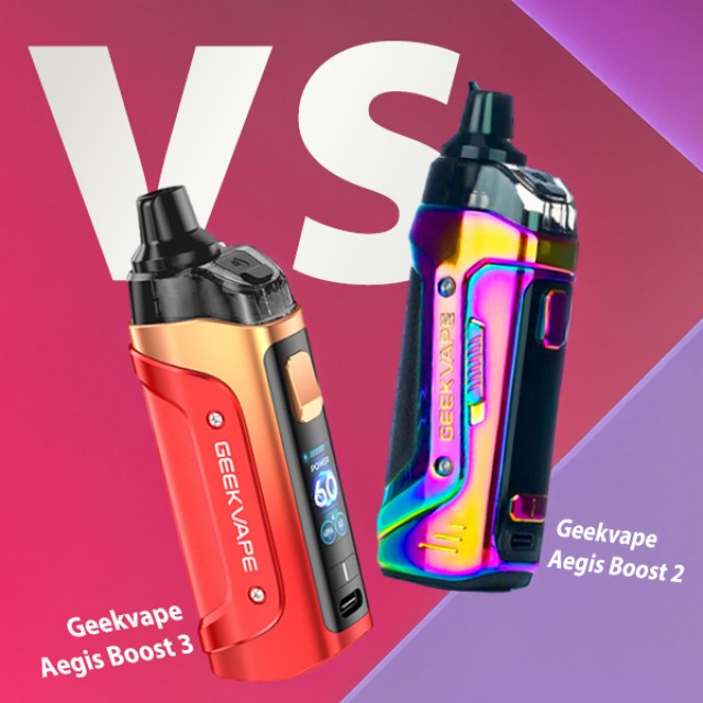 Geekvape Aegis Boost 3 vs Geekvape Aegis Boost 2