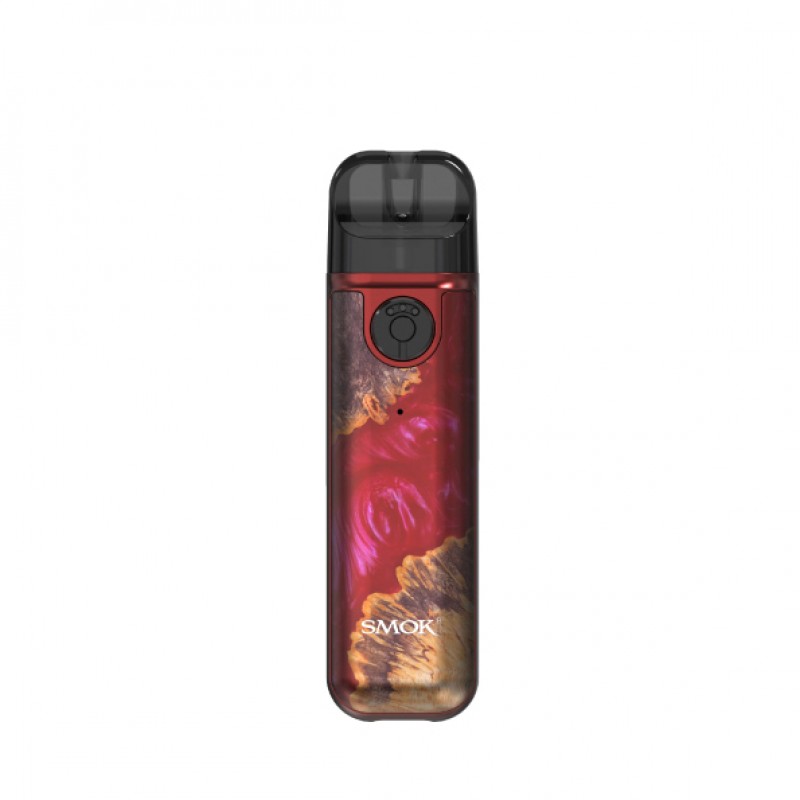 SMOK Novo 4 Mini Pod Kit 900mAh 25W Red Stabilizing Wood