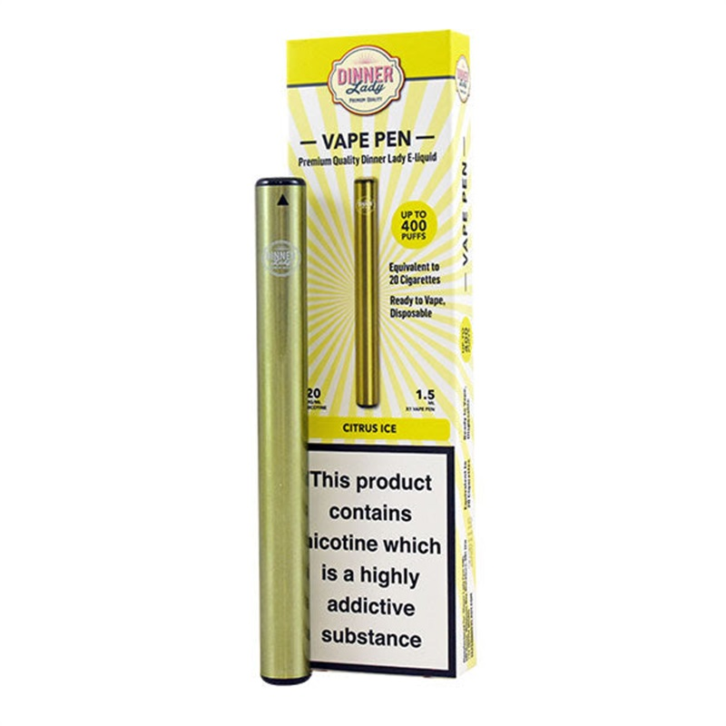 Dinner Lady Disposable Vape Pen 400 Puffs Citrus Ice