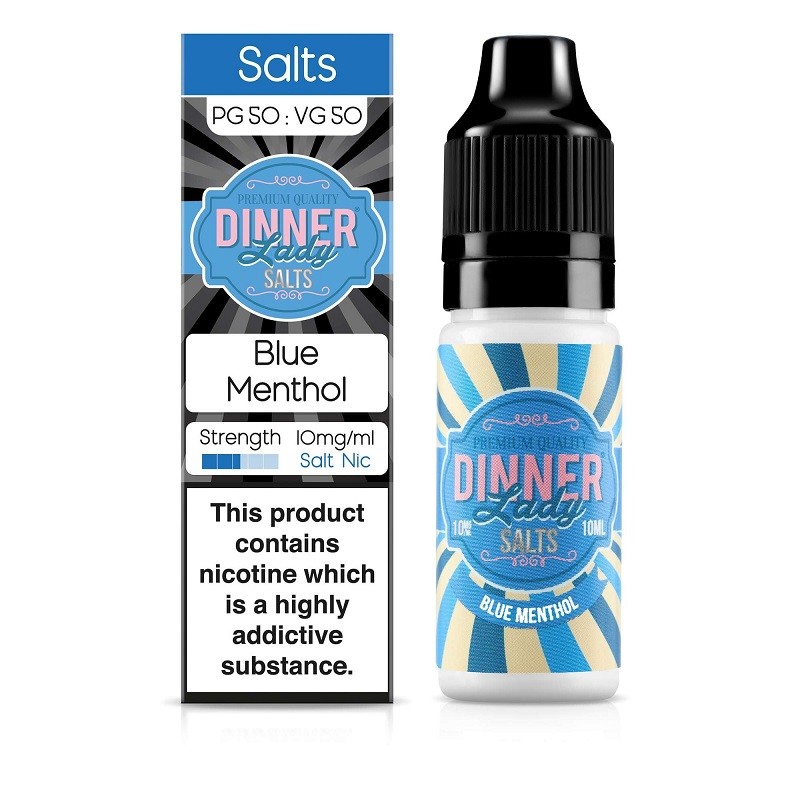 Dinner Lady Nicotine Salt Blue Menthol E-Liquid