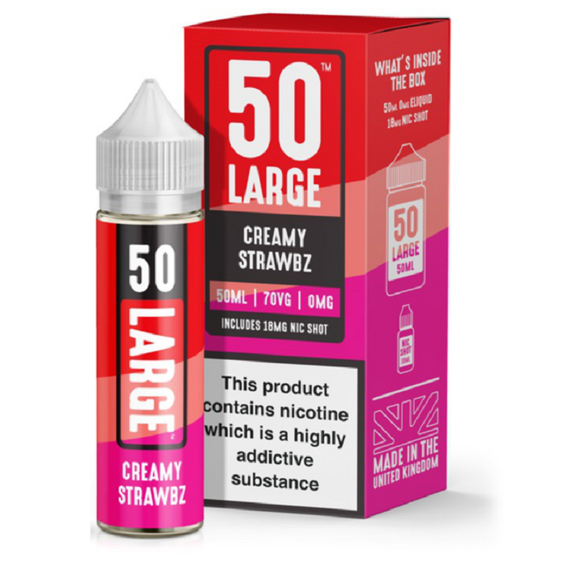 Large Juice Creamy Strawbz Shortfill E-liquid