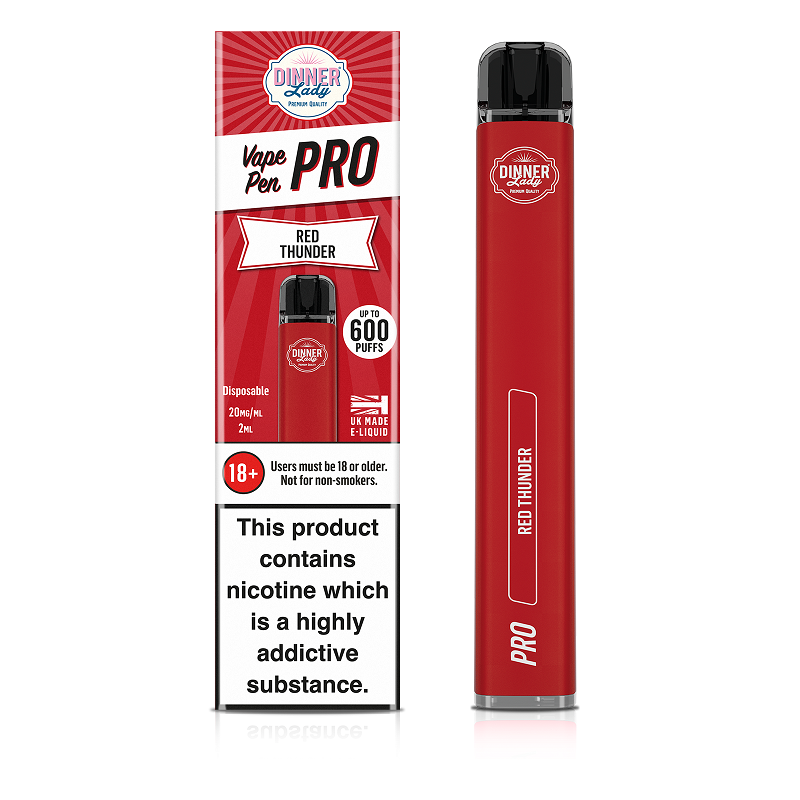 dinner lady disposable vape red thunder