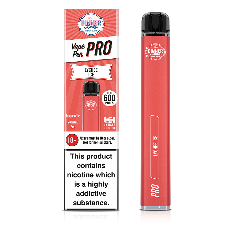 dinner lady cbd disposable vape pen lychee ice