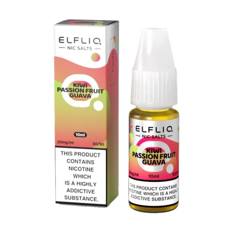 ElfLiq Nicotine Salt Kiwi Passionfruit Guava E-liquid