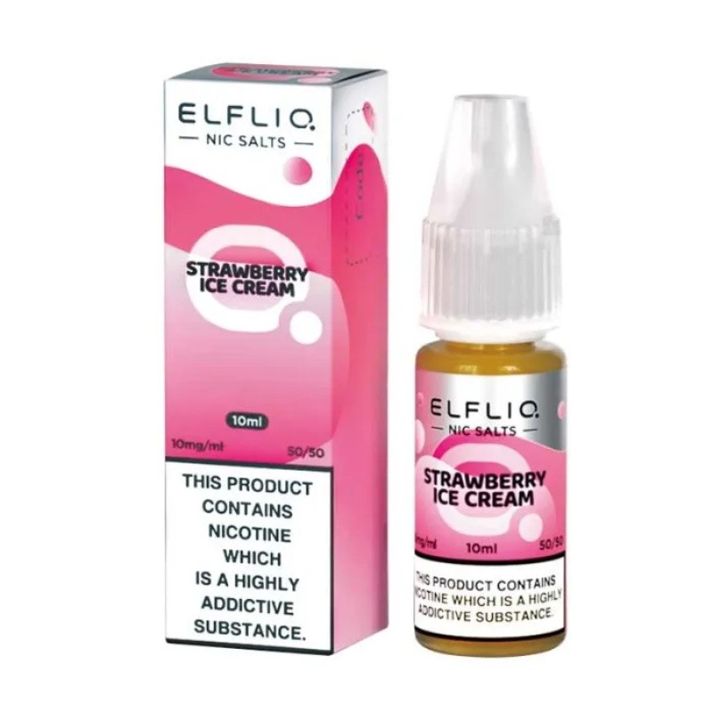 ElfLiq Nicotine Salt Strawberry Ice Cream E-liquid