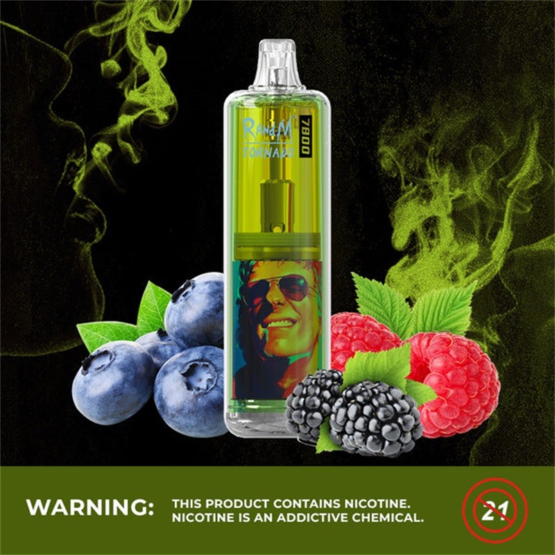Blueberry Raspberry R and M Tornado 7800