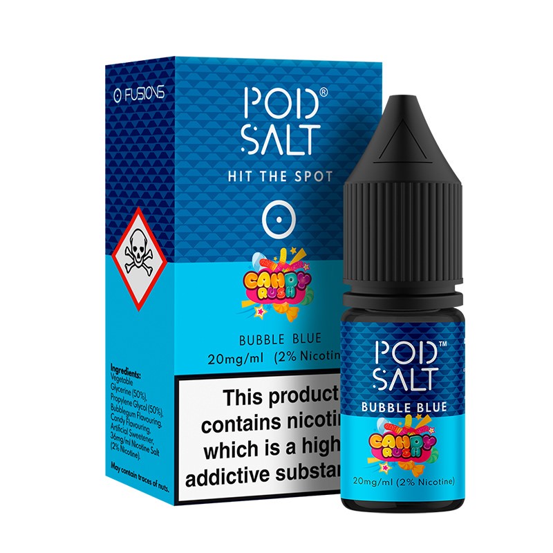 Bubble Blue Pod Salt Nicotine Salt Fusions