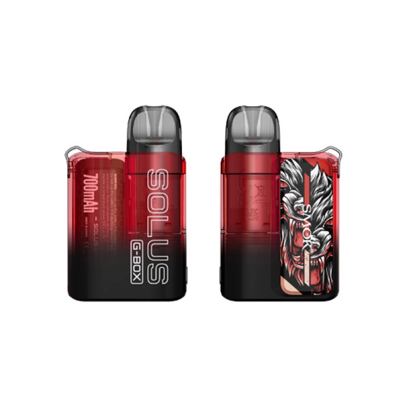 smok solus g-box transparent red