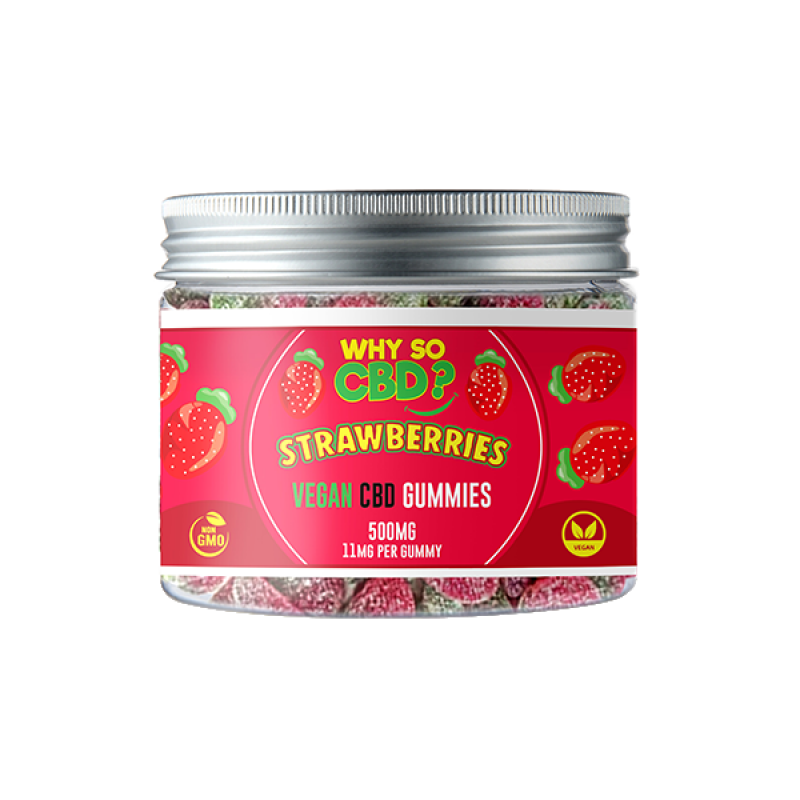 Strawberries CBD Small Vegan Gummies