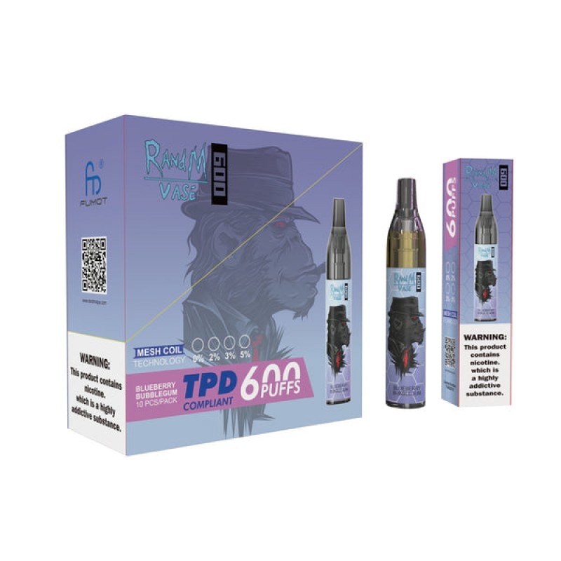randm vape 600 blueberry bubblegum