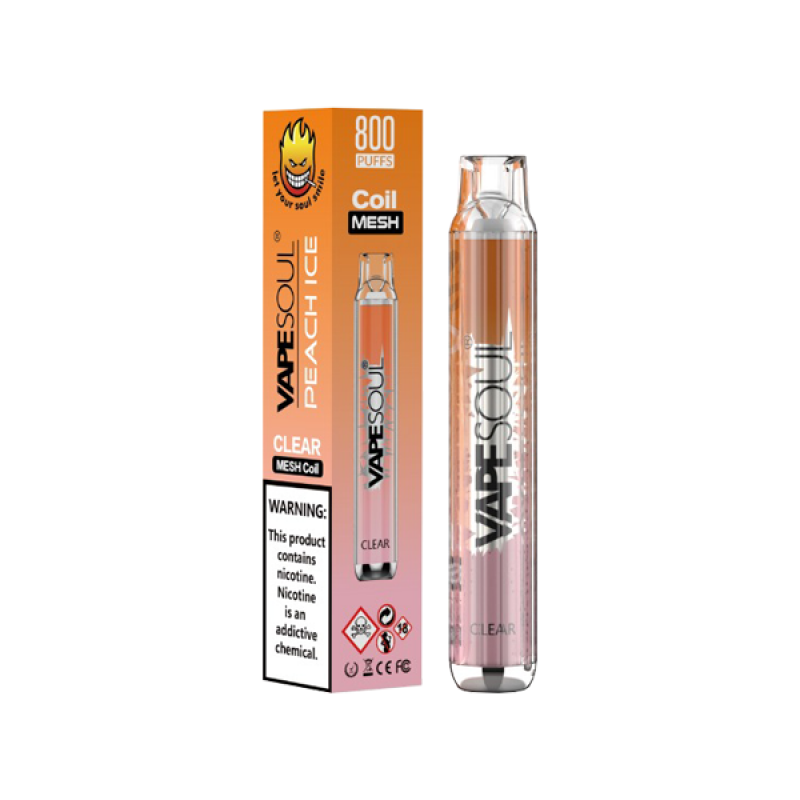 Peach Ice VapeSoul Clear Disposable