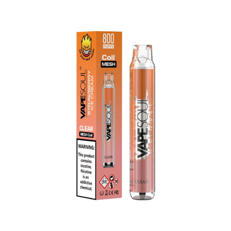 Strawberry Ice Cream VapeSoul Clear Disposable