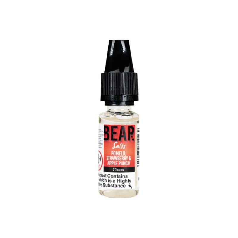 Pomelo Strawberry & Apple Punch Bear Flavours Nicotine Salt E-liquid