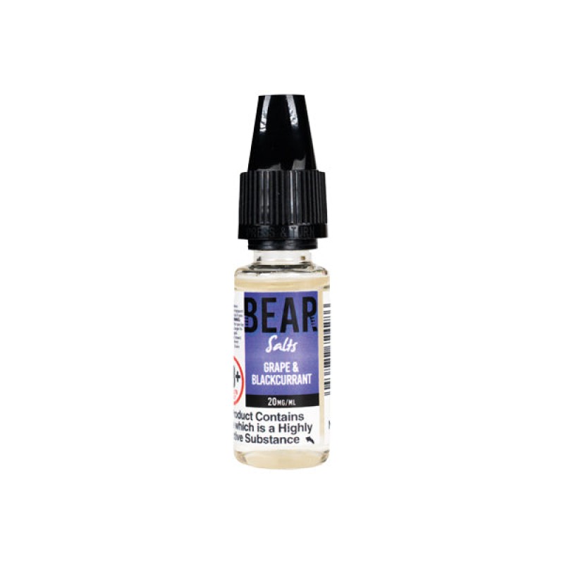 Grape & Blackcurrant Bear Flavours Nicotine Salt E-liquid