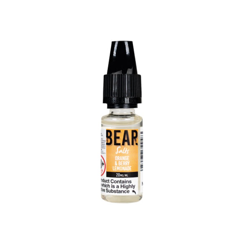 Orange & Berry Lemonade Bear Flavours Nicotine Salt E-liquid