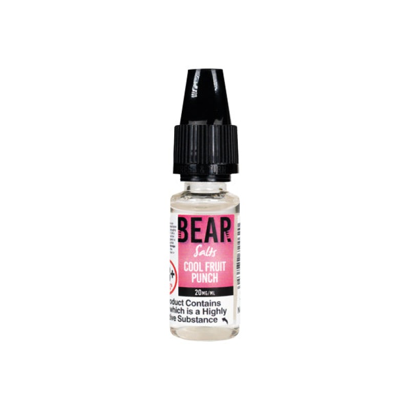 Cool Fruit Punch Bear Flavours Nicotine Salt E-liquid