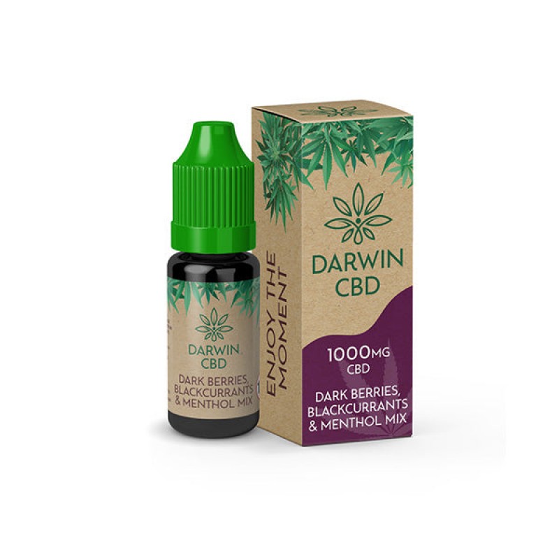 Dark Berries Blackcurrants & Menthol Mix Darwin Isolate CBD E-Liquid