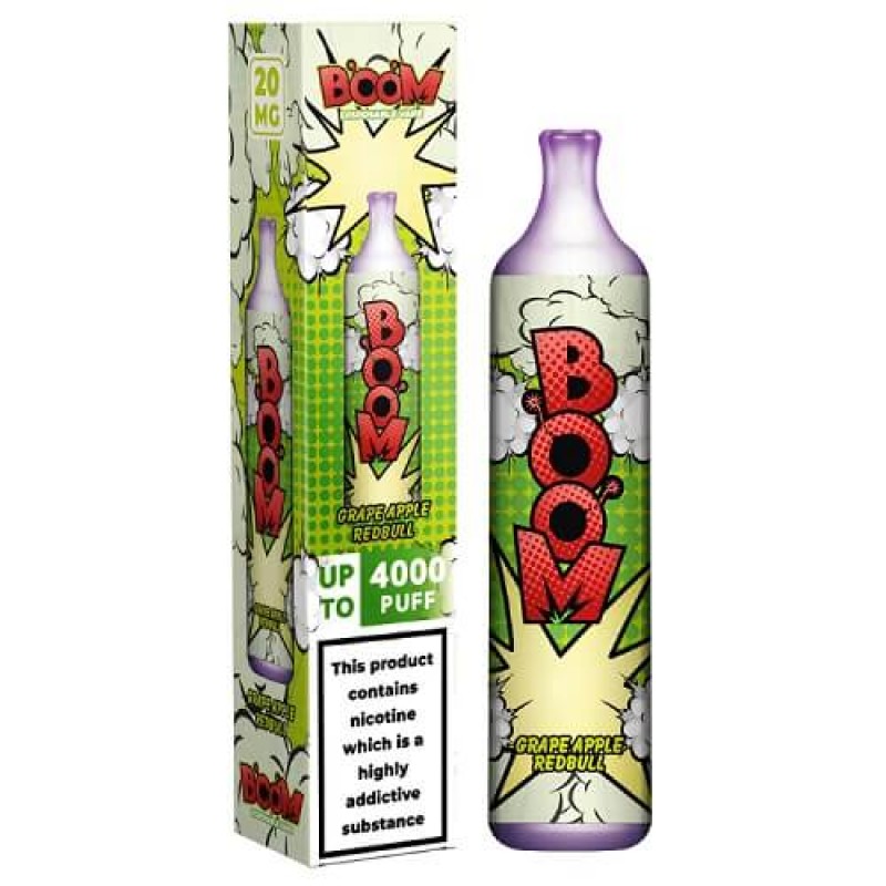 Grape Apple Redbull Boom 4000 Disposable