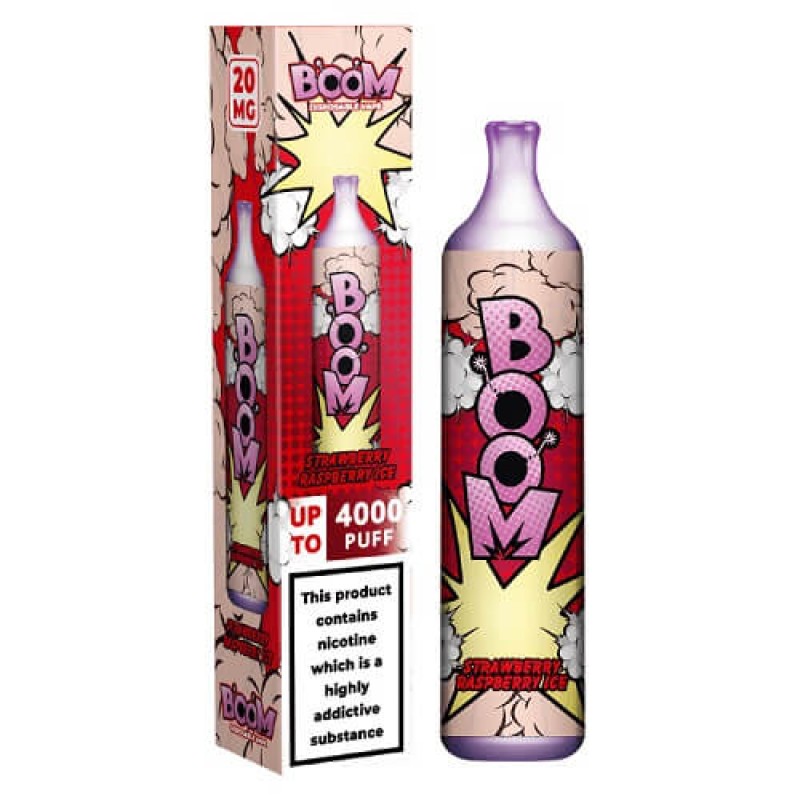 Strawberry Raspberry Ice Boom 4000 Disposable