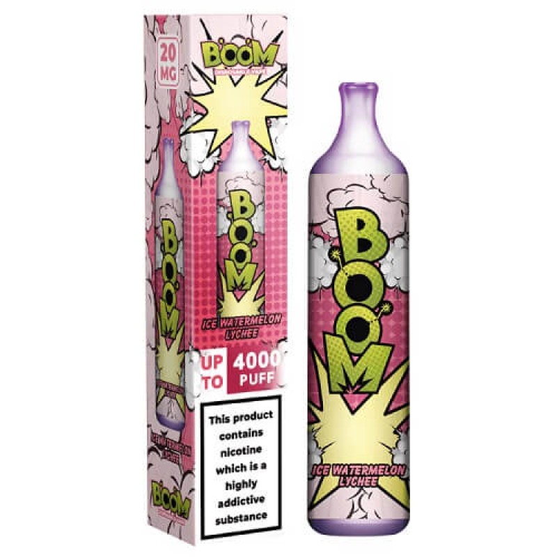 Ice Watermelon Lychee Boom 4000 Disposable