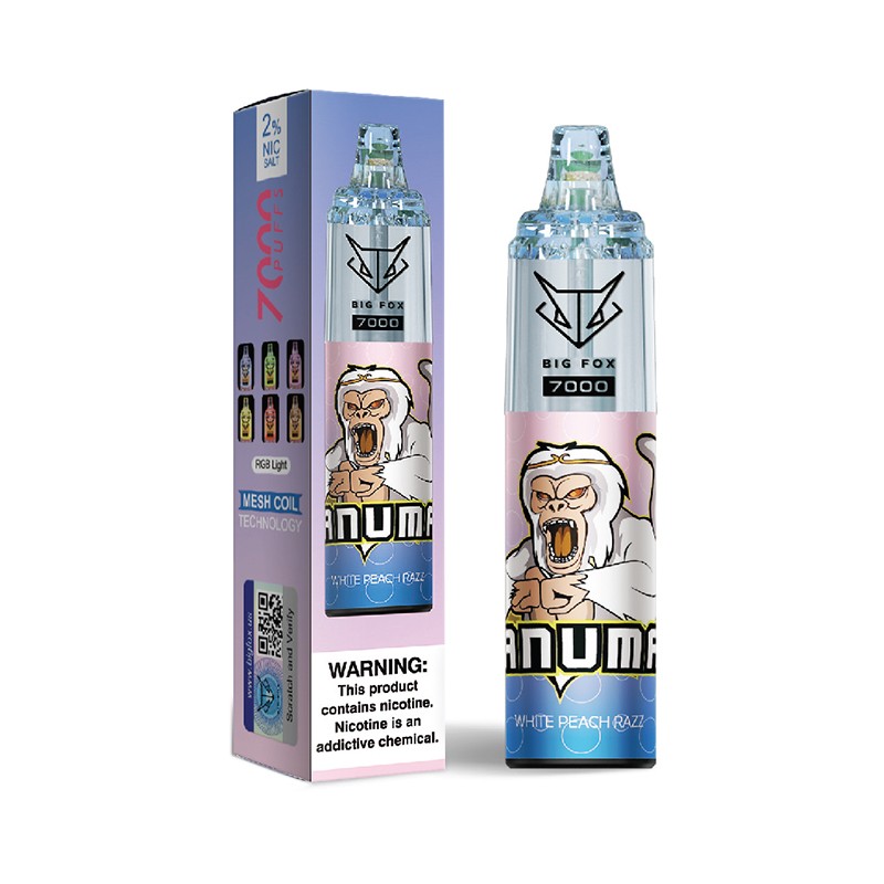 White Peach Razz Gorilla Big Fox 7000