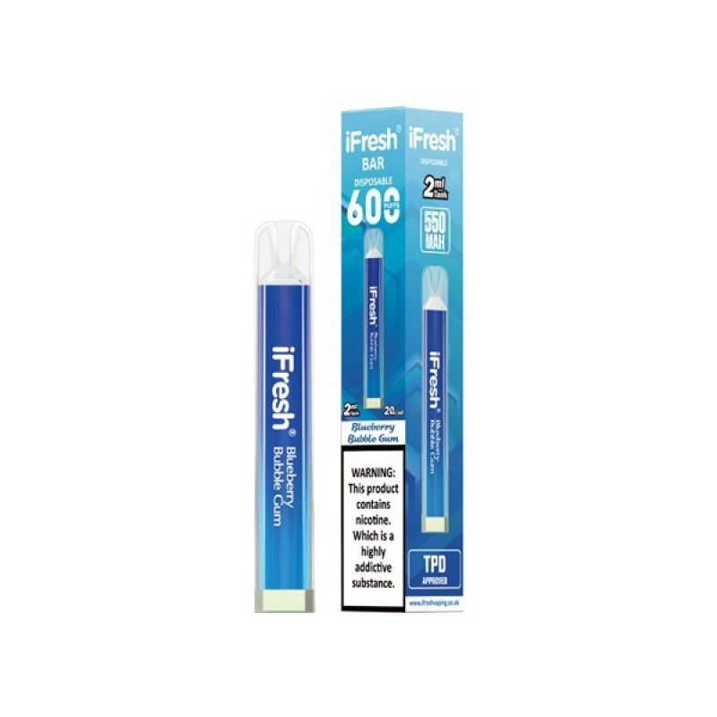 Blueberry Bubble Gum iFresh Crystal Disposable