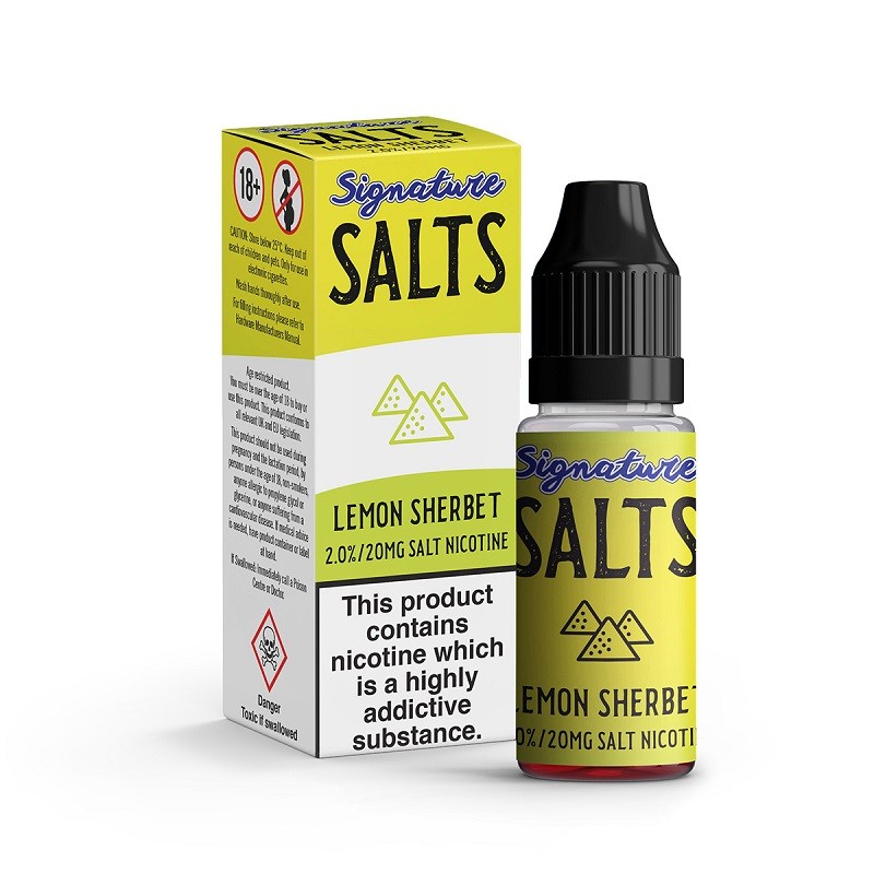 Lemon Sherbet Signature Salts Nicotine Salt E-liquid