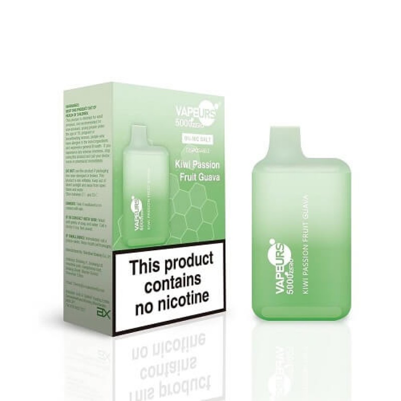 Kiwi Passion Fruit Guava Vapeurs 5000 Disposable