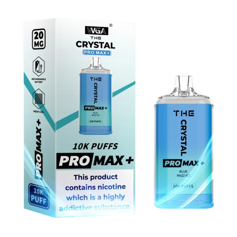 Blue Razz Ice WGA Crystal Pro Max Plus Disposable
