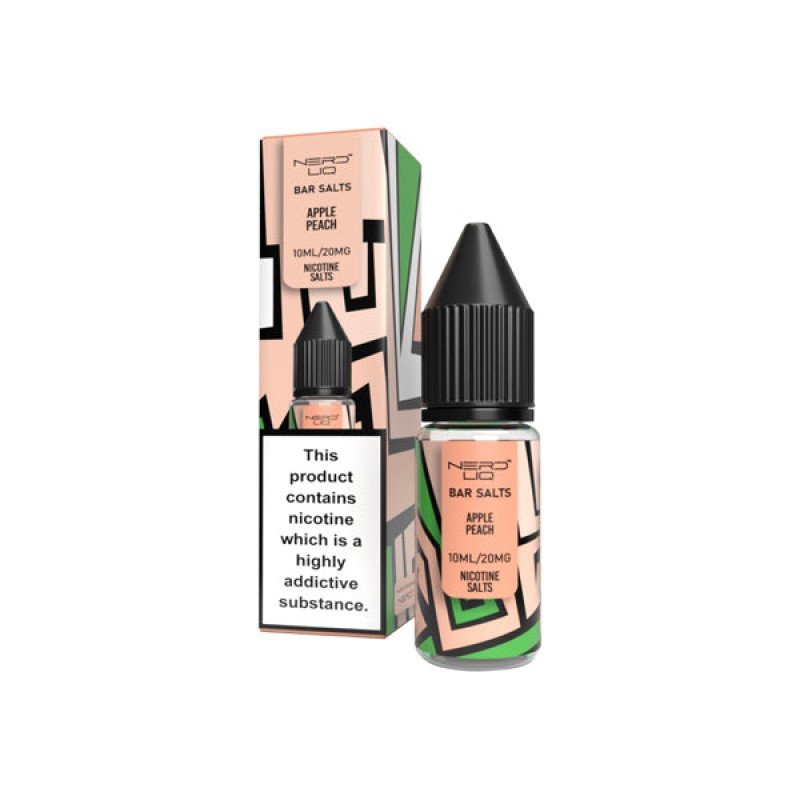 Nerd Liq Bar Salts E-liquid  Apple Peach