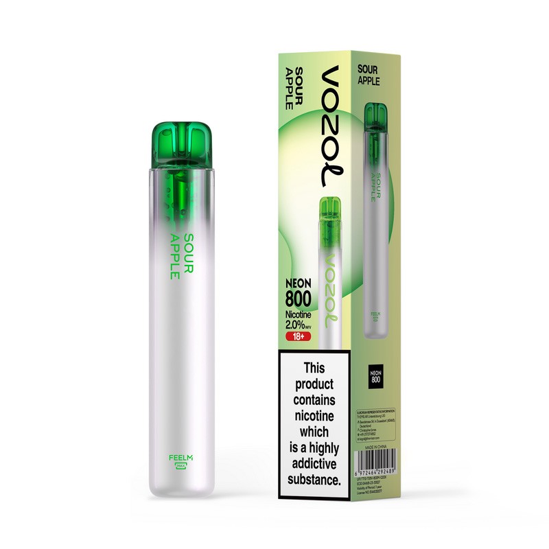 Sour Apple Vozol Neon 800
