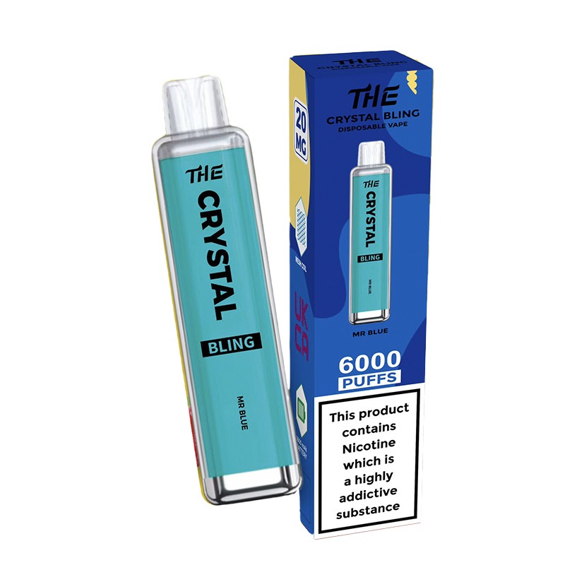 crystal vape 6000 mr blue