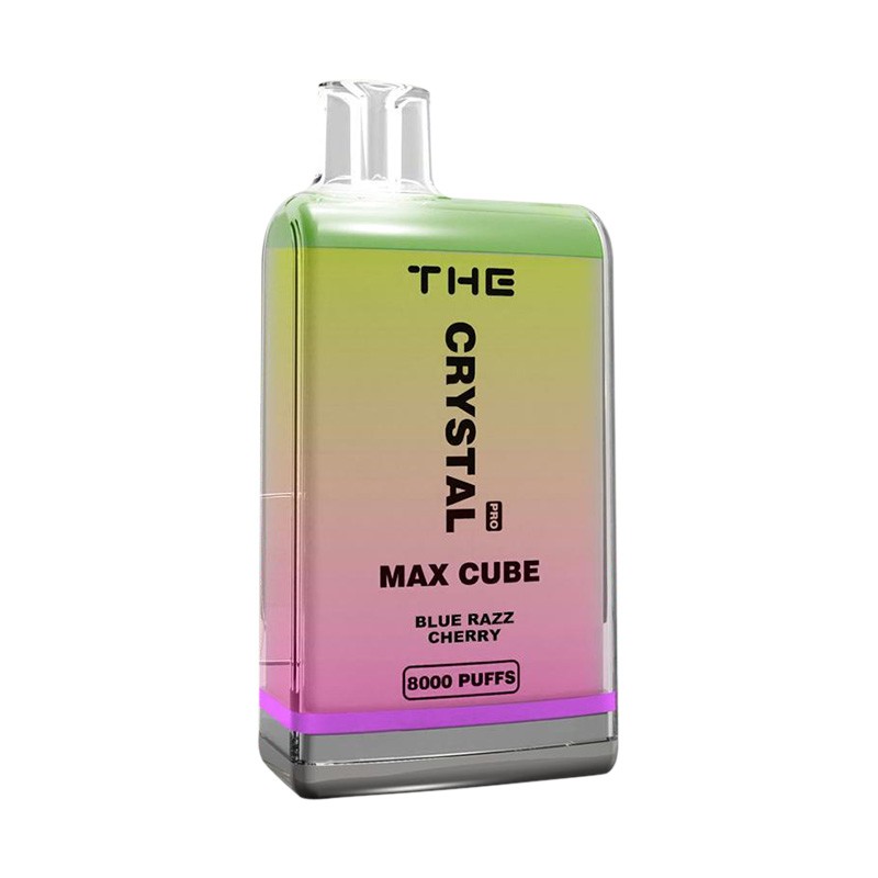 the crystal max cube blue razz cherry