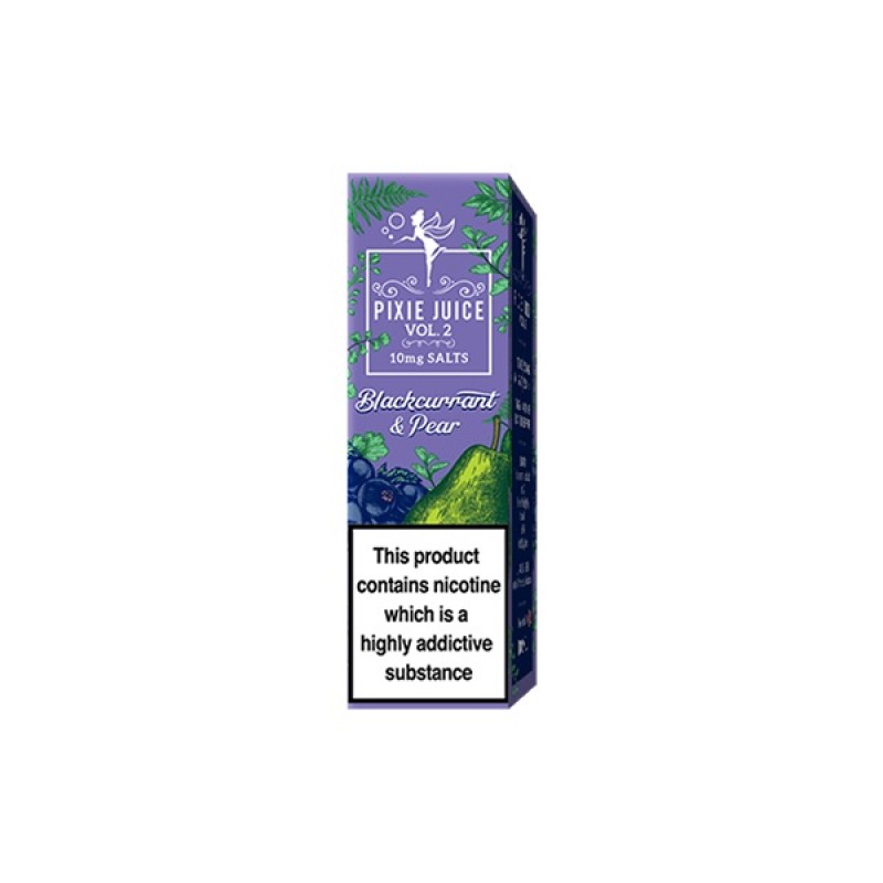 Blackcurrant & Pear Pixie Juice Volume 2 Nicotine Salt E-liquid
