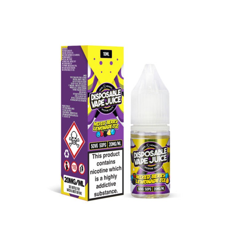 Mixed Berry Lemonade Vape Heaven Disposable Nicotine Salt E-liquid