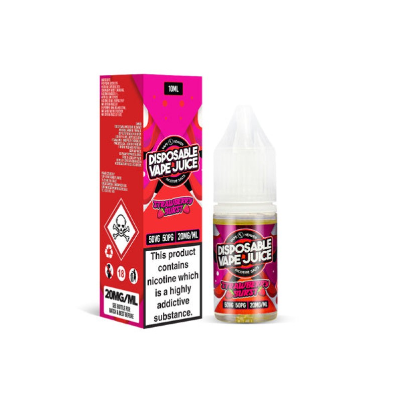 Strawberry Burst Vape Heaven Disposable Nicotine Salt E-liquid