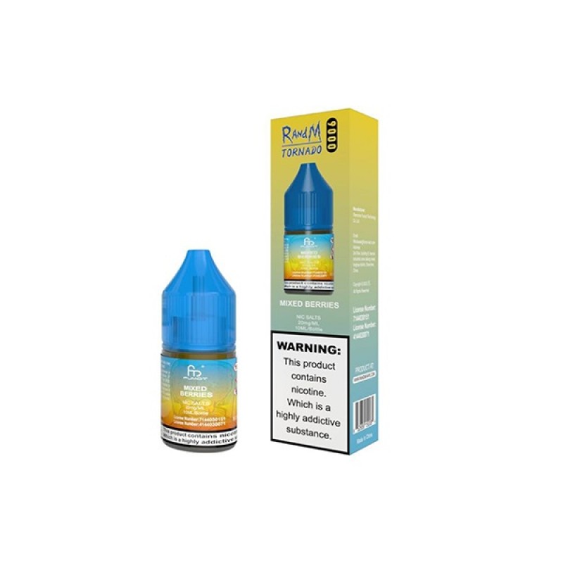 MIxed Berries R and M 9000 Tornado Nicotine Salt E-liquid