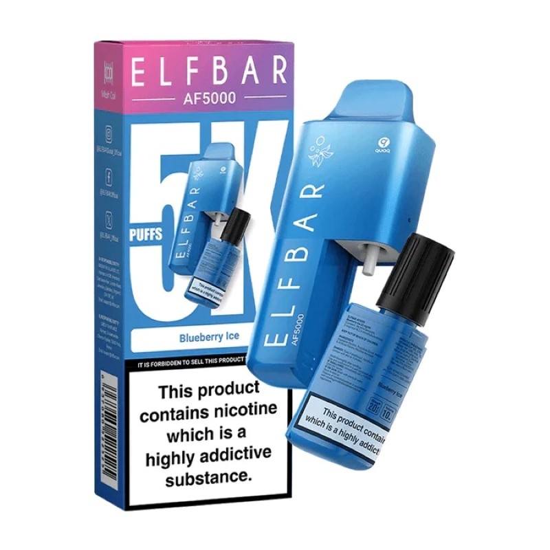 elf bar af5000 blueberry ice