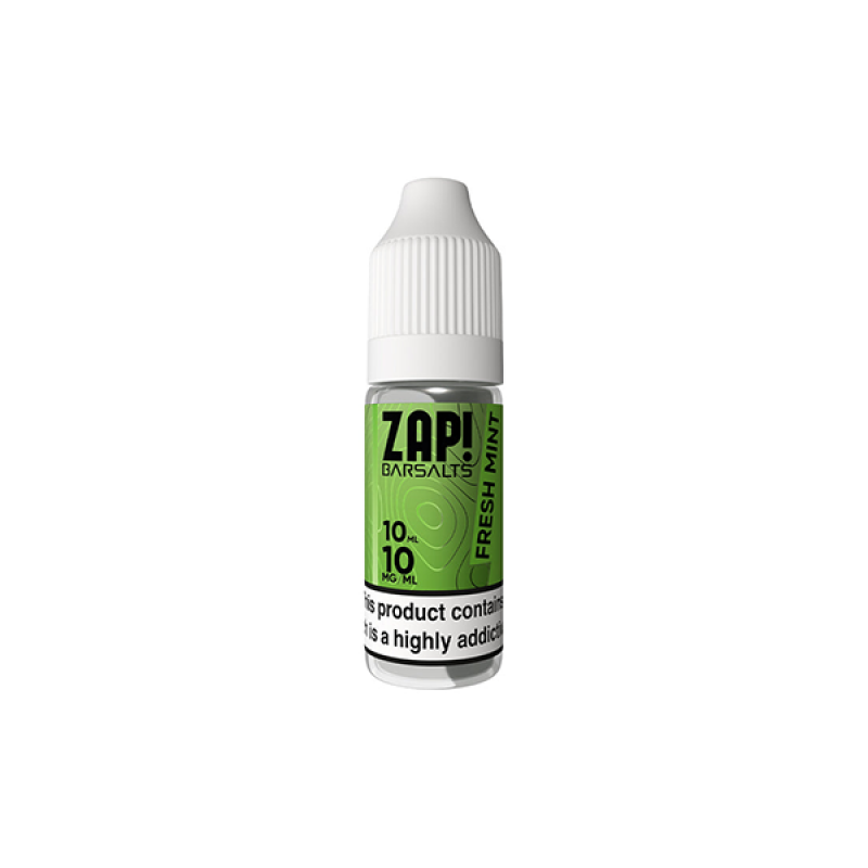 Fresh Mint 10mg ZAP Bar Salts Nic Salt