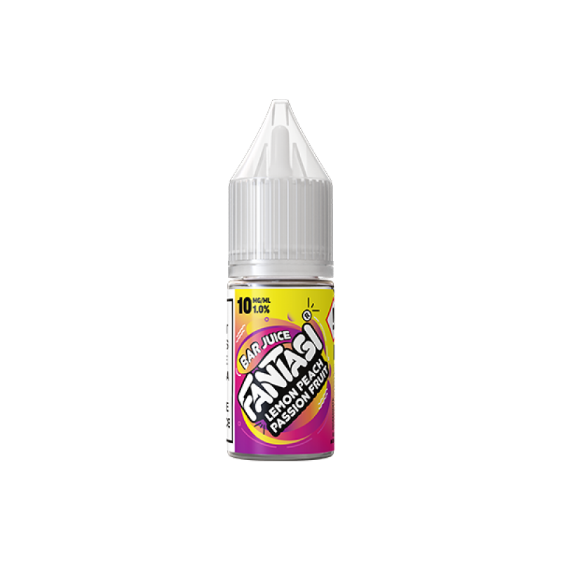 Lemon Peach Passion Fruit ice 10mg Fantasi Bar Nicotine Salt 10ml
