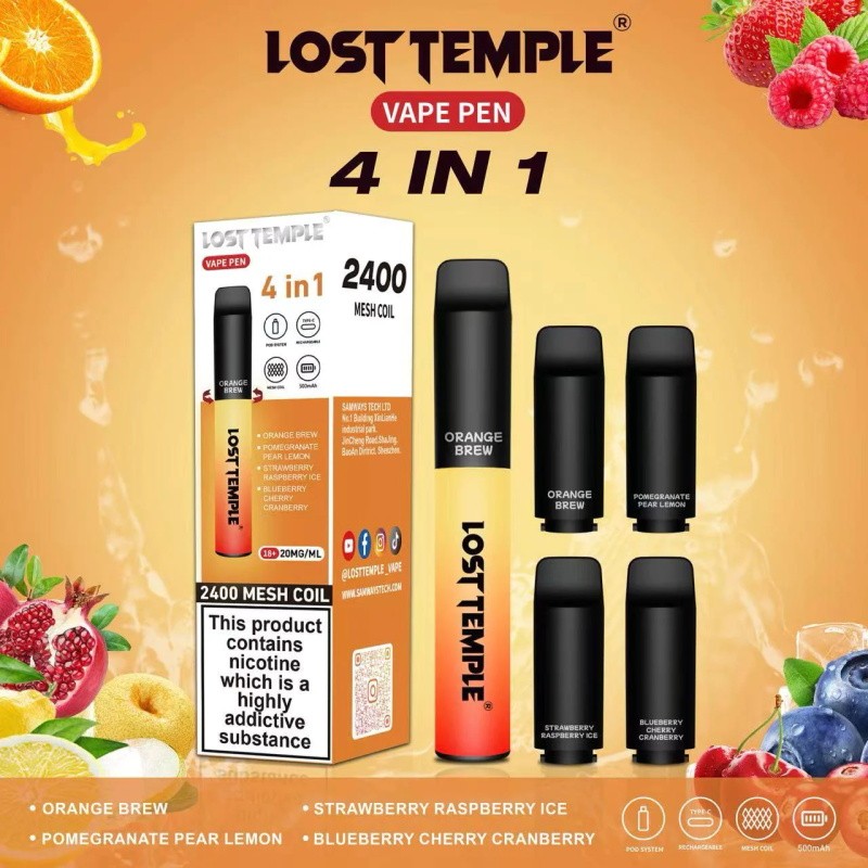 Red & Orange Edition Lost Temple 4 In 1 2400