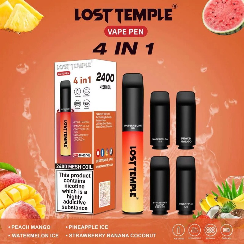Red & Yellow Edition Lost Temple 4 In 1 2400