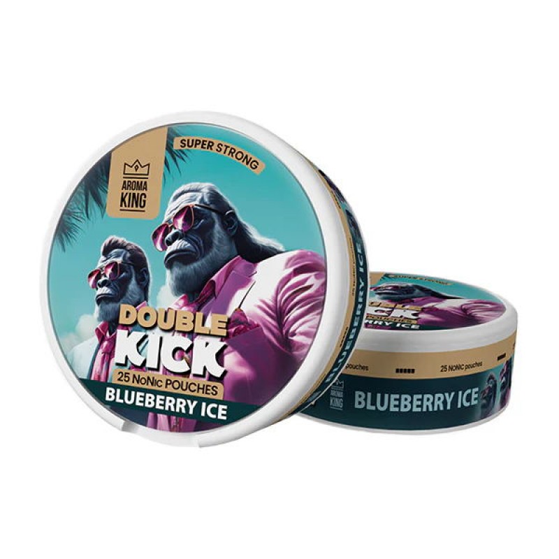 blueberry ice aroma king double kick nicotine pouches
