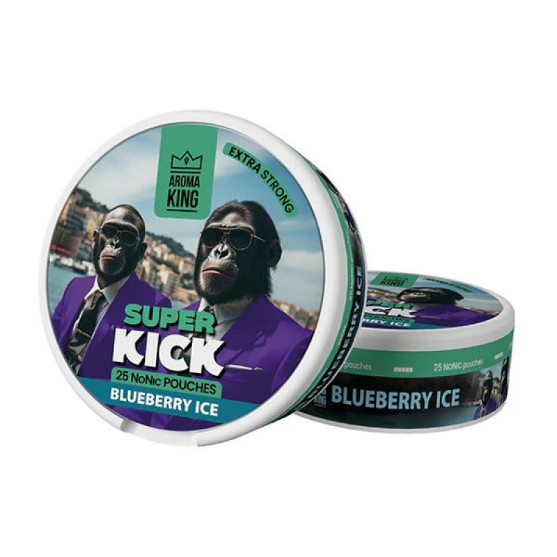 blueberry ice aroma king super kick nicotine pouches