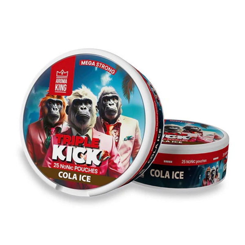 cola ice aroma king triple kick nicotine pouches