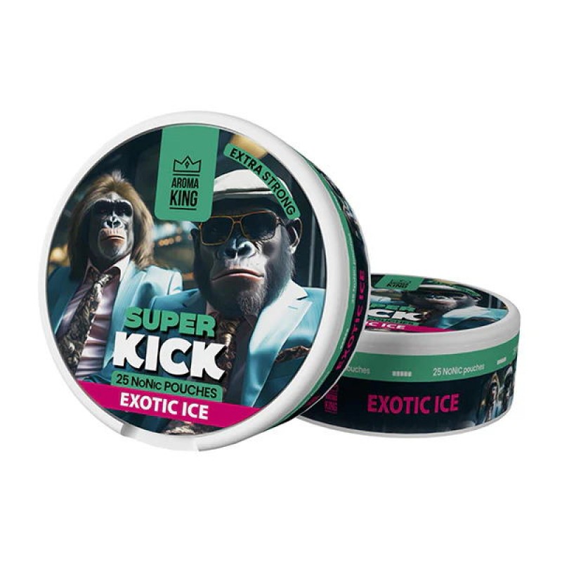 exotic ice aroma king super kick nicotine pouches